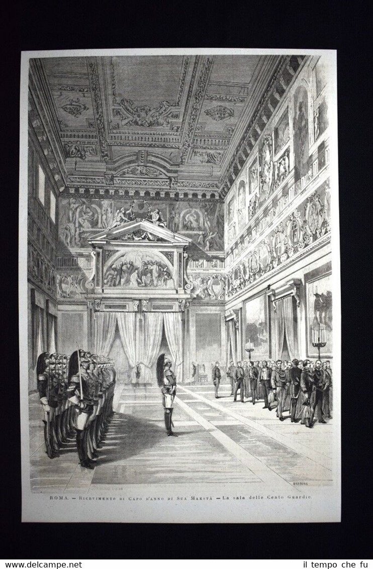 Roma:Ricevimento di Capo d'Anno - La sala delle Cento Guardie …