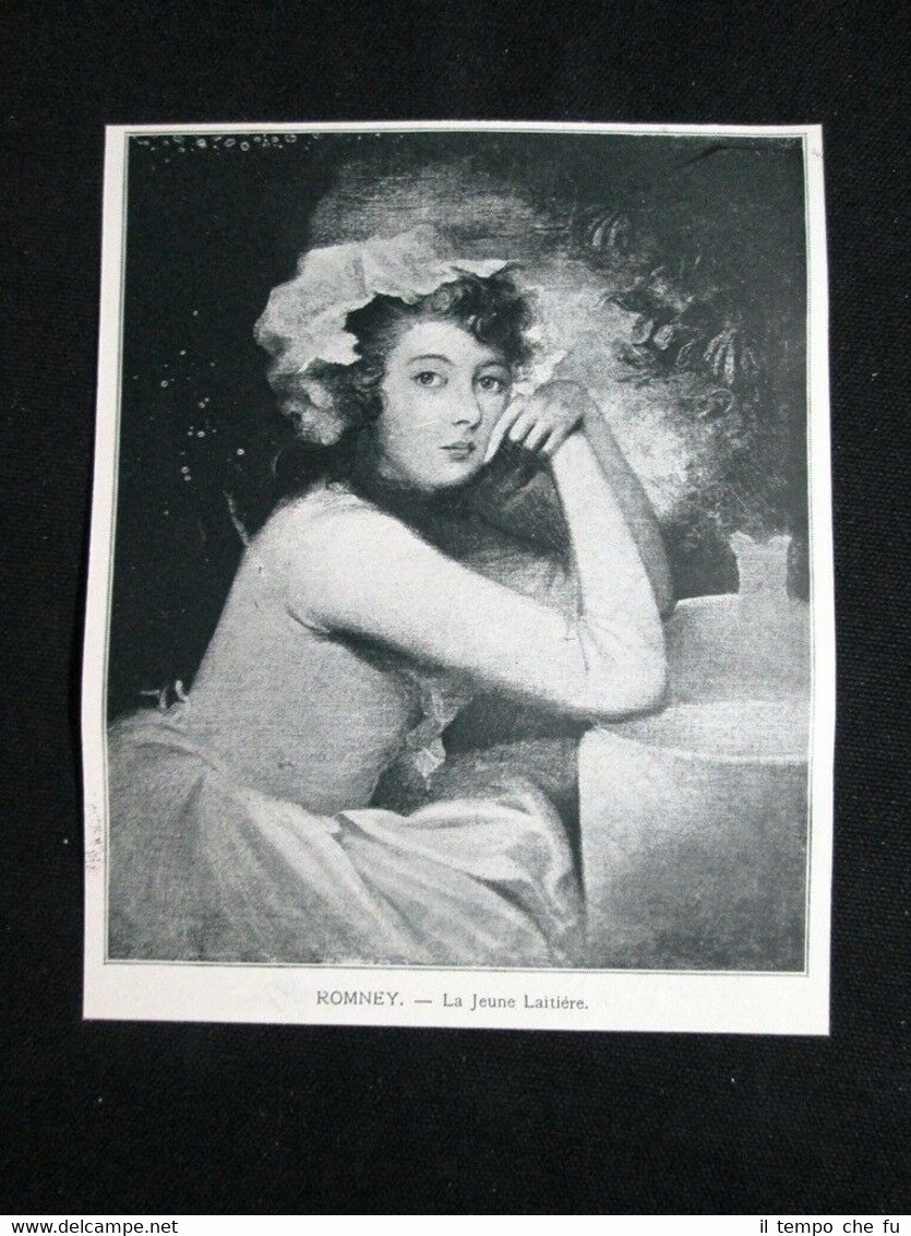 Romney - La giovane lattaia Stampa del 1905