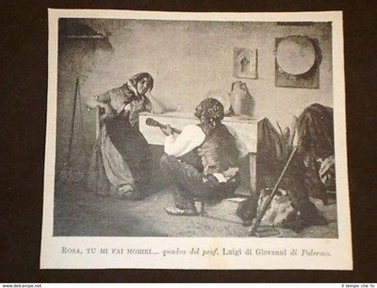 Rosa, tu mi fai morir. Quadro di Luigi di Giovanni | Immagine principale