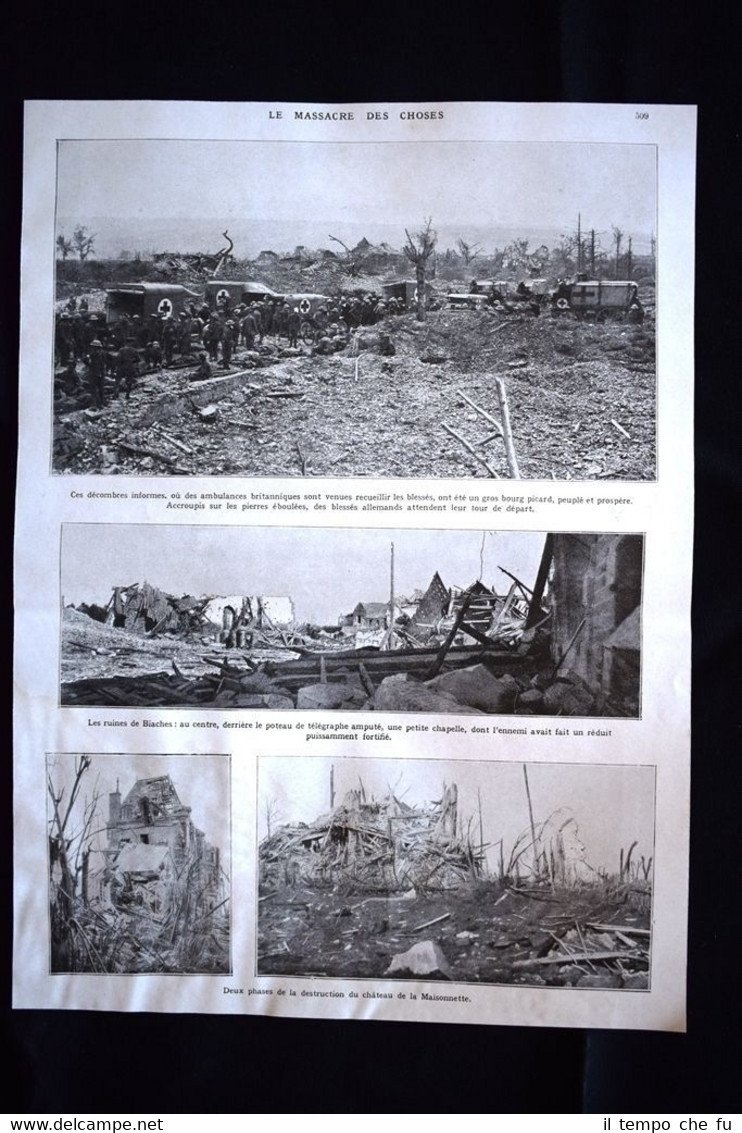Ruines de Biaches, chateau de la Maisonnette, artillerie WW1 Guerra … | Immagine principale