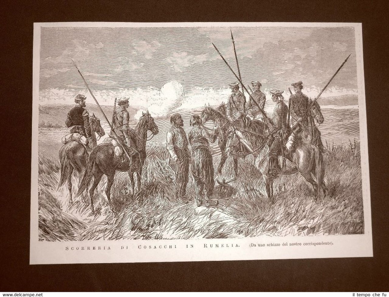 Rumelia o Rumeli nel 1877 Scorreria di Cosacchi Balcani Impero …