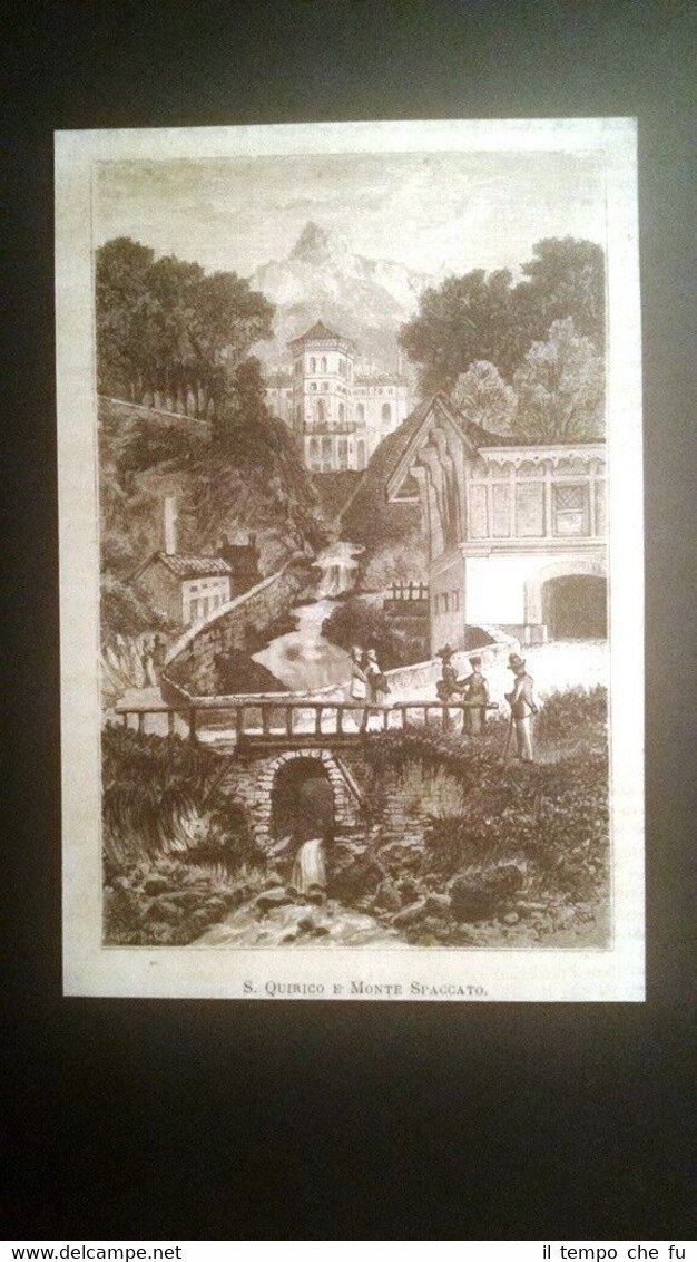 S. Quirico e Monte Spaccato Incisione del 1876