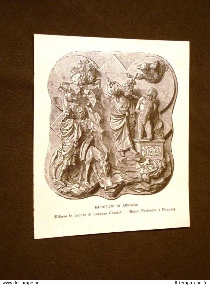 Sacrificio di Abramo Rilievo in bronzo Lorenzo Ghiberti Museo Nazionale …