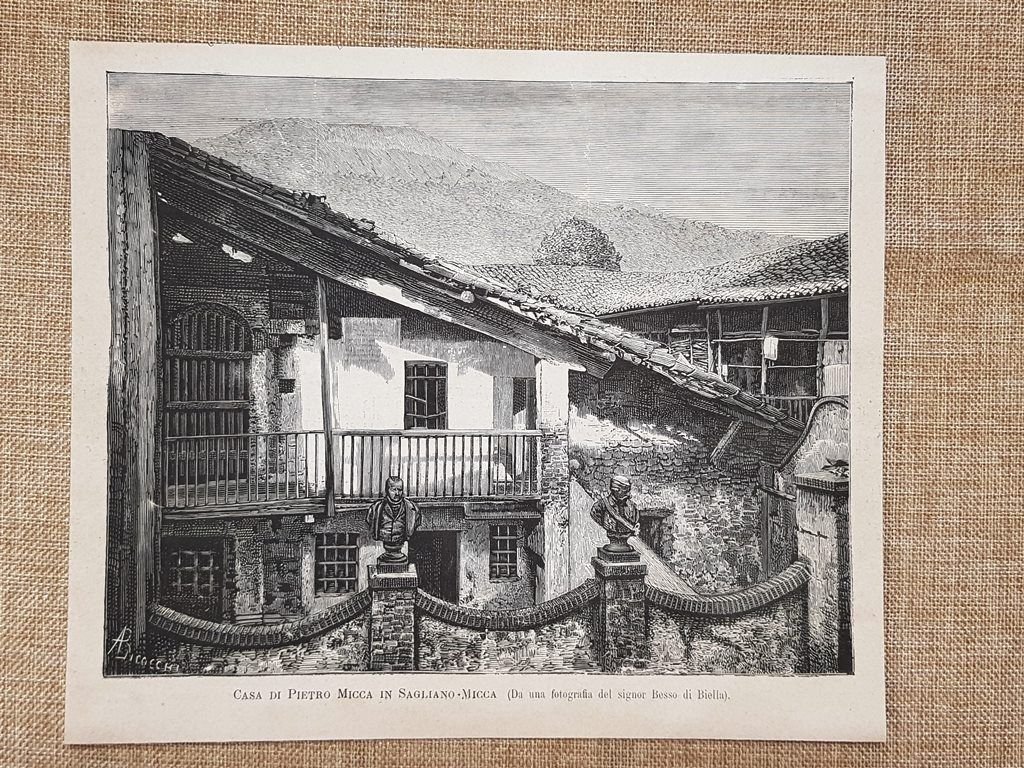 Sagliano Micca nel 1880 La casa di Pietro Micca Biella …
