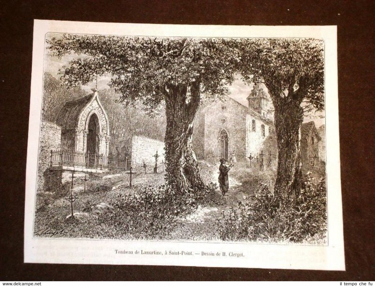 Saint Point nel 1871 La Tomba di Lamartine