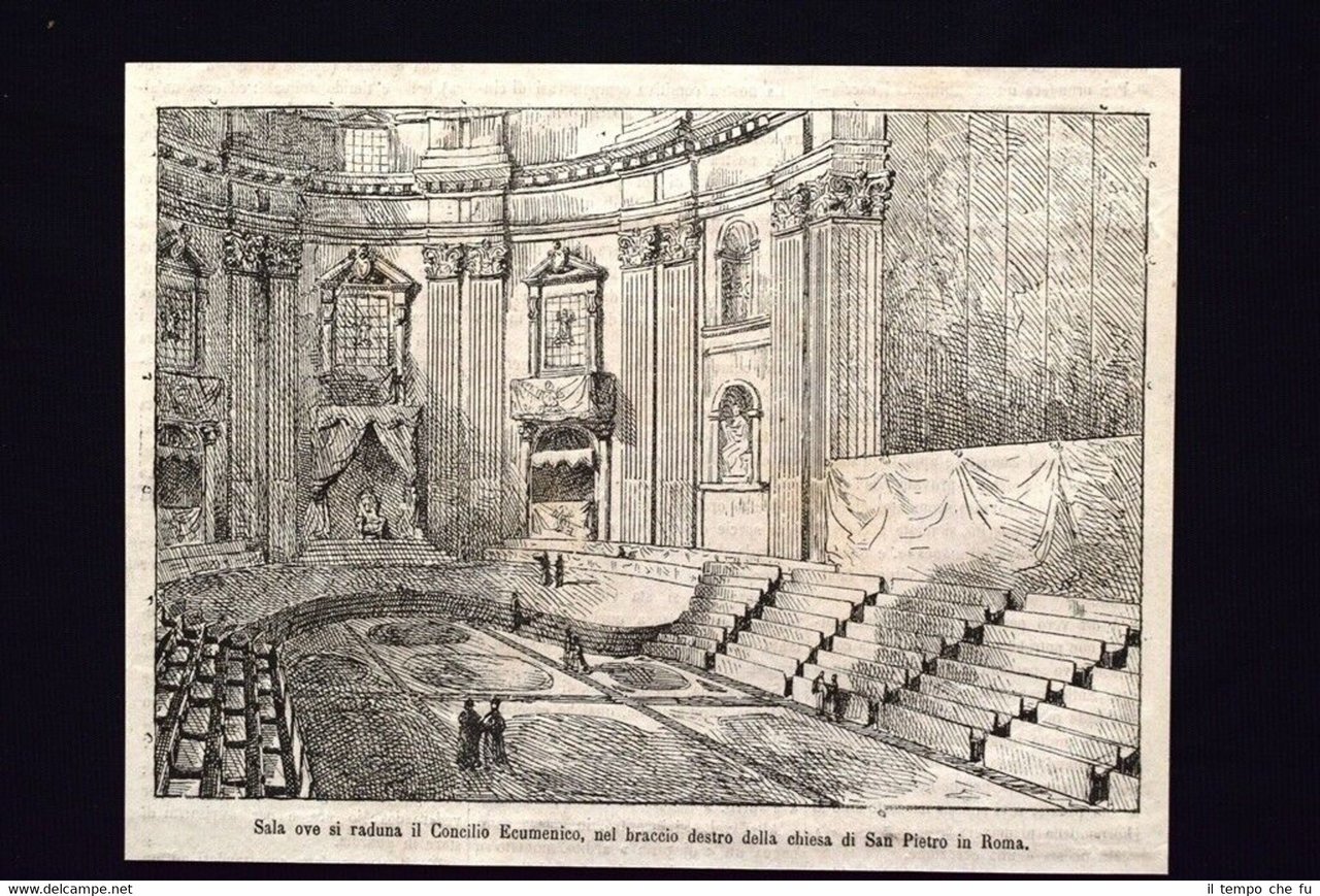 Sala ove si raduna il Concilio Ecumenico, San Pietro, Roma …