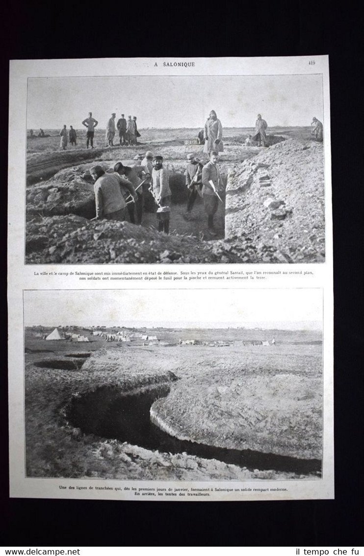 Salonique, général Sarrail, Guillaume II, Corfou, Achille WW1 Guerra 1914 … | Immagine principale