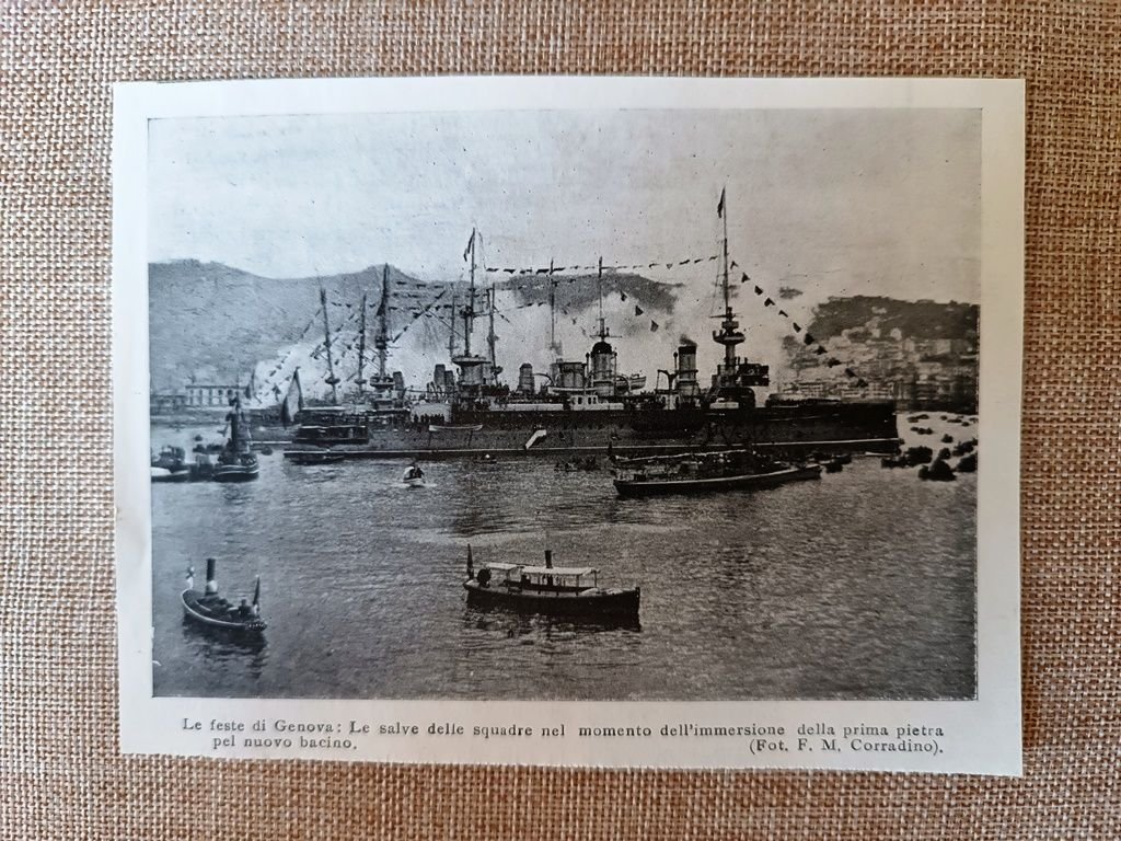 Salve delle squadre nel momento dell'immersione prima pietra a Genova … | Immagine principale
