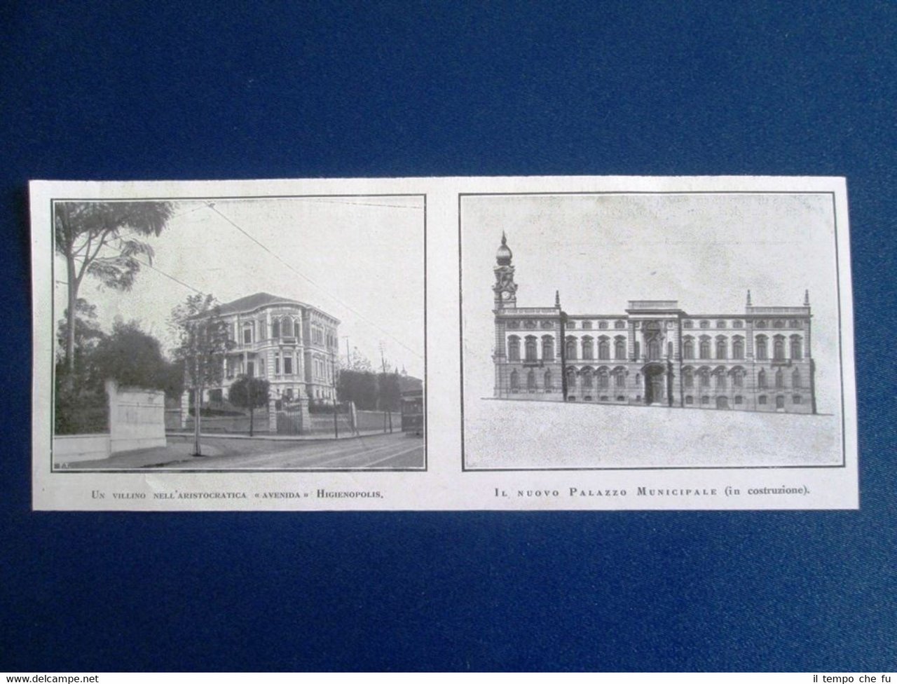 San Paolo 1911: l'aristocratica "Avenida" Higienopolis e il palazzo municipale