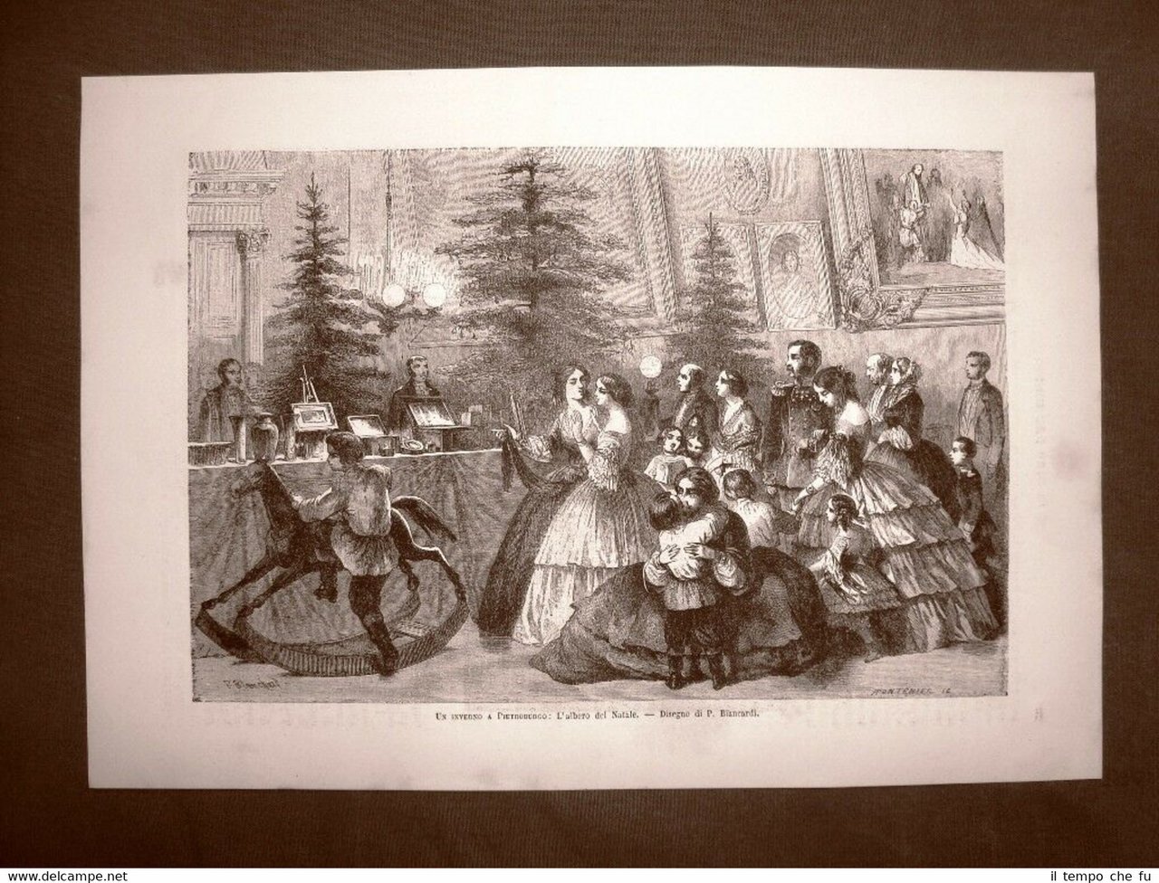 San Pietroburgo nel 1863 Un inverno Albero di Natale Russia …