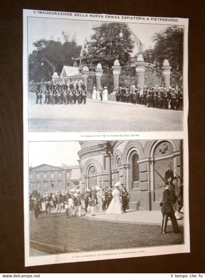 San Pietroburgo nel 1907 Inaugurazione della nuova Chiesa Espiatoria Russia