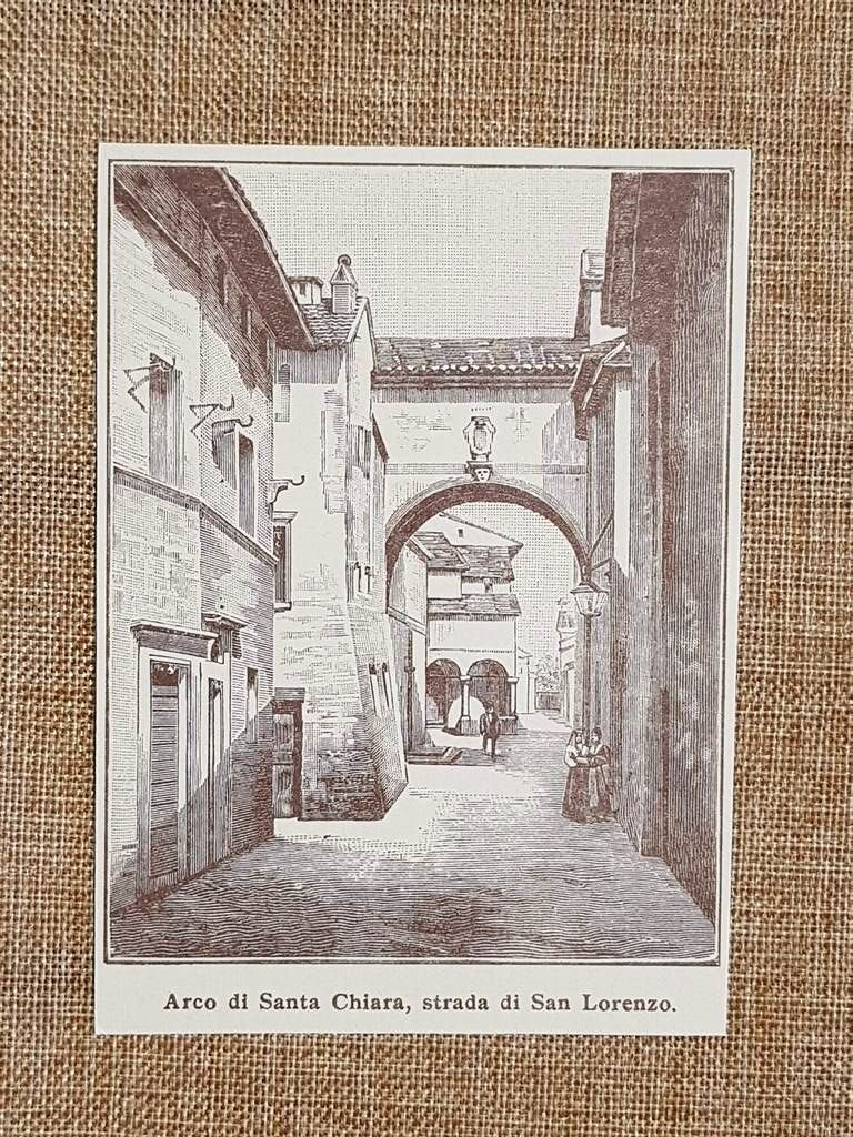 Sansepolcro nell'800 Arco di Santa Chiara e strada di San … | Immagine principale