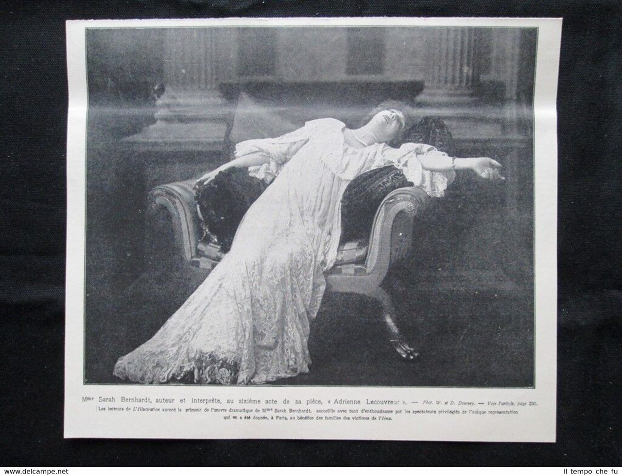 Sarah Bernhardt al sesto atto dell'opera Adrienne Lecouvreur Stampa del …