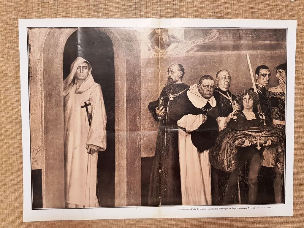Savonarola rifiuta insegne da Cardinale di Papa Alessandro VI - …