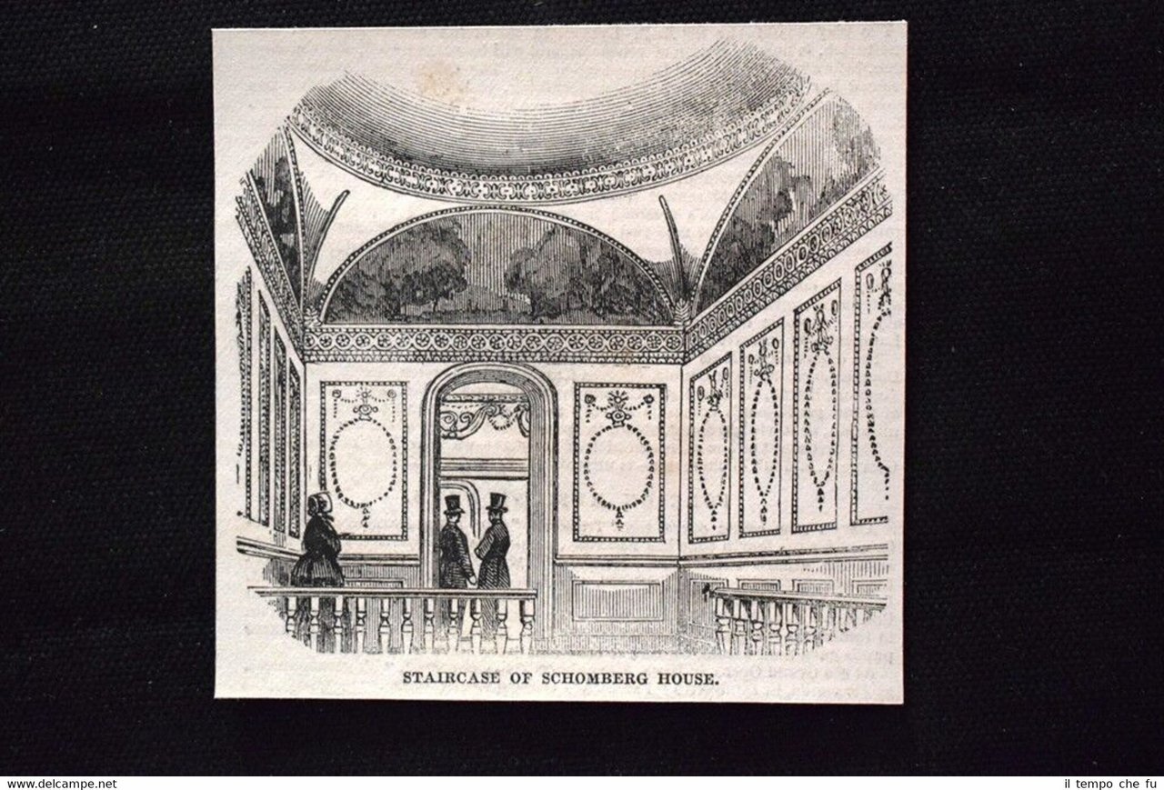 Scala di Casa Schomberg, Pall Mall, Londra, Inghilterra Incisione del … | Immagine principale