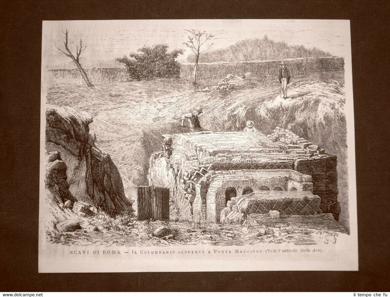 Scavi di Roma nel 1875 Il colombario scoperto a Porta …