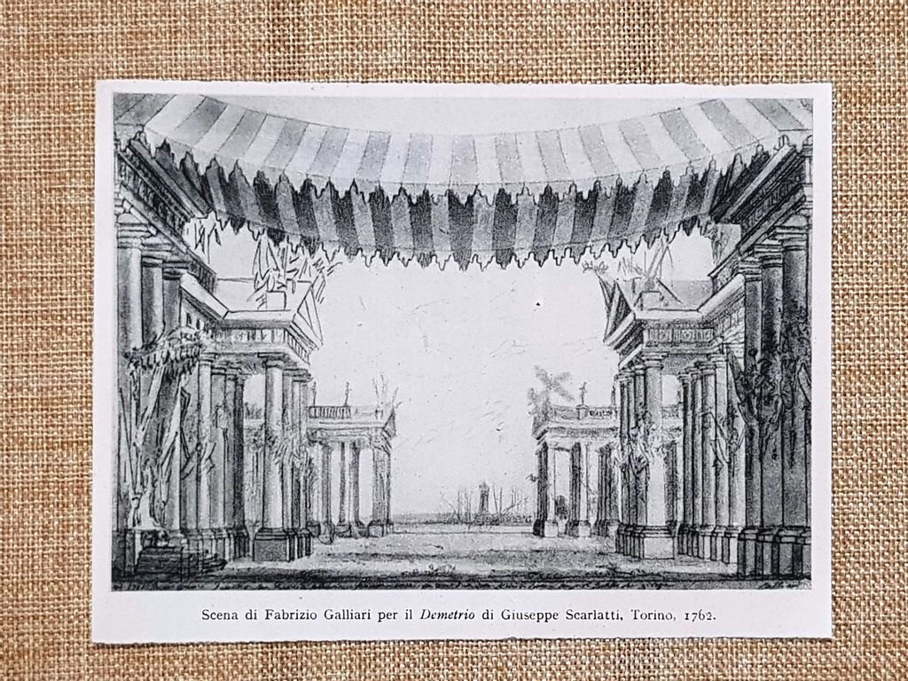 Scena Fabrizio Galliari Demetrio Giuseppe Scarlatti Torino 1762 Stampa del …
