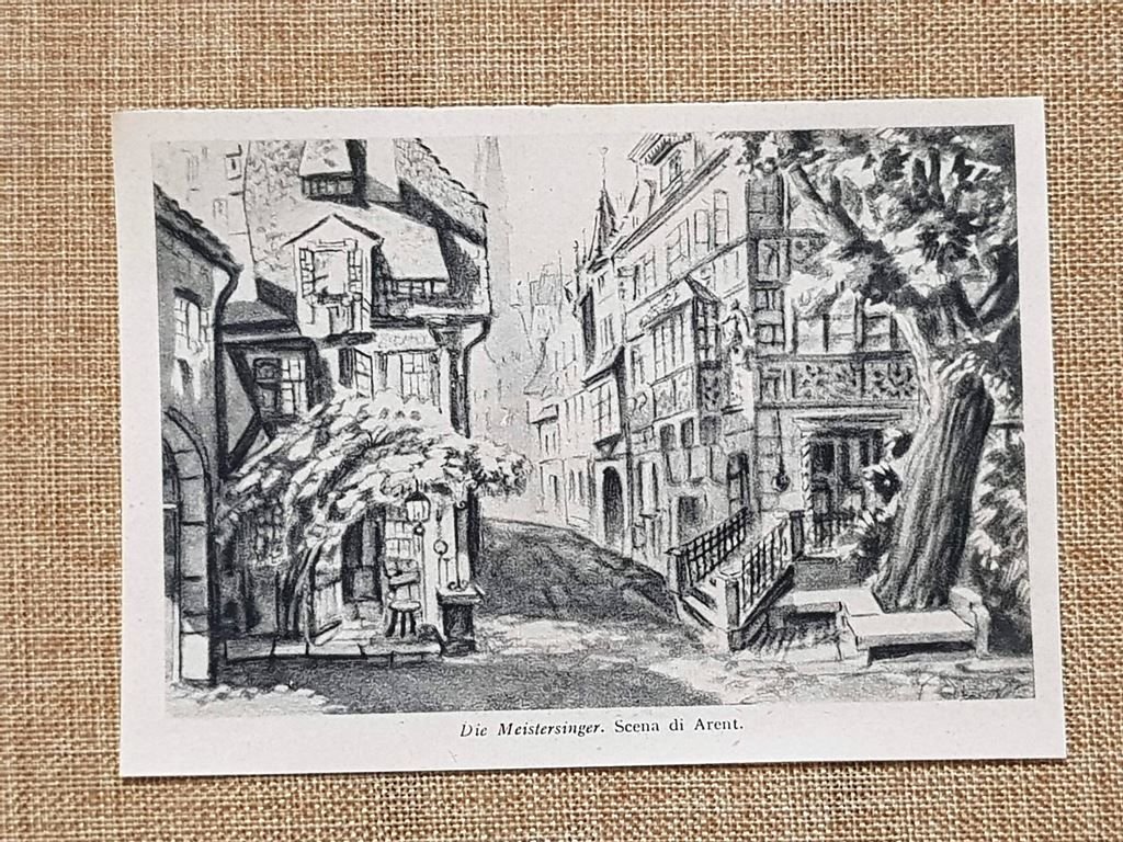 Scenografia di Arent per Die Meistersinger von Nurnberg Stampa del …