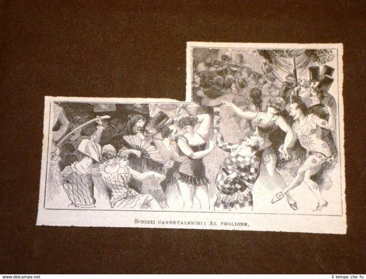 Schizzi carnevaleschi Al veglione di Carnevale