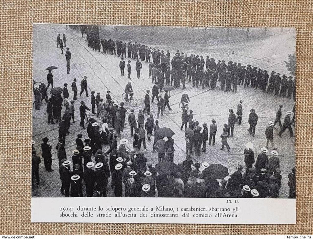 Sciopero generale di Milano del 1914 Comizio all'Arena Carabinieri e … | Immagine principale