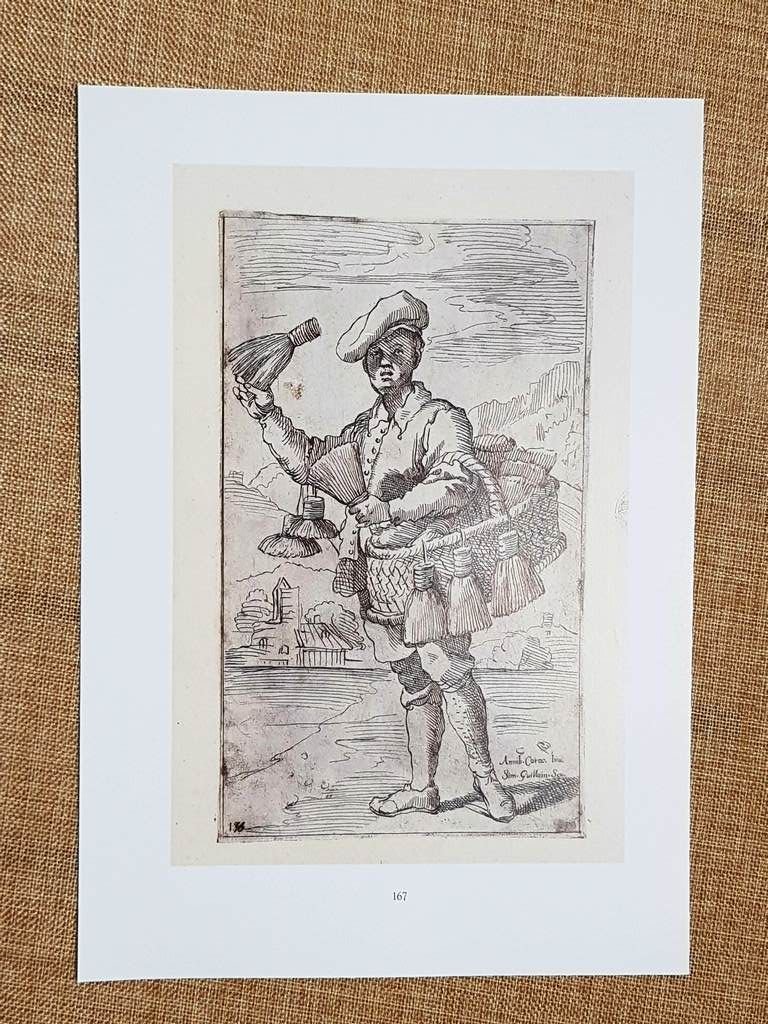 Scopettaro e Vende quadri Tavola del 1646 A. Carracci Arti …