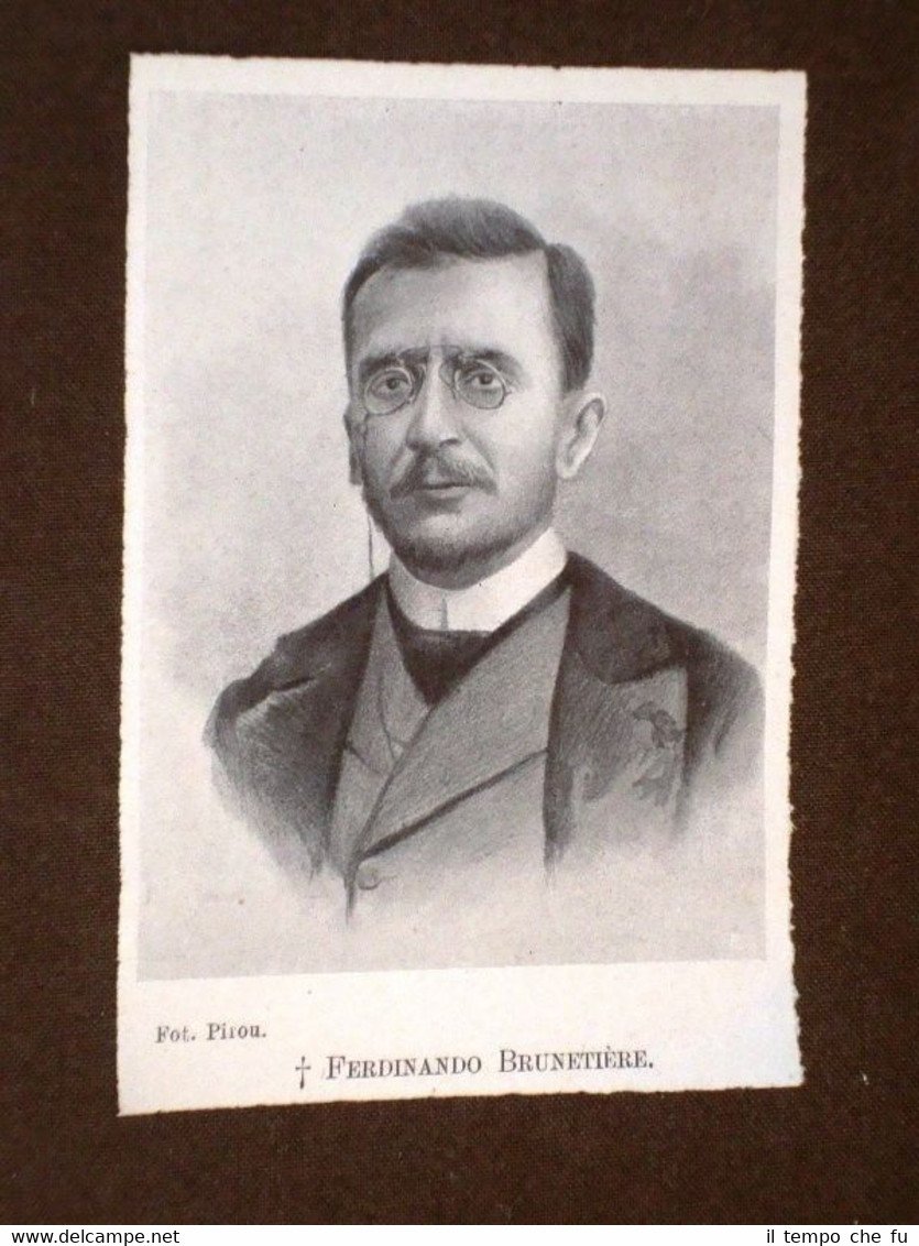 Scrittore e storico Ferdinand Brunetière di Tolone