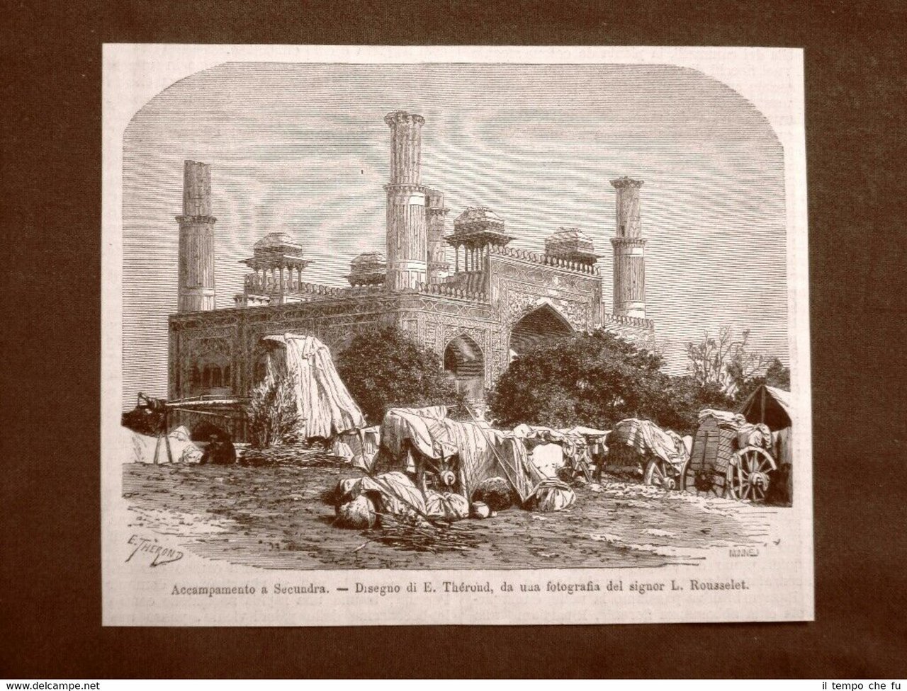 Secunderabad o Secundra nel 1863 Un accampamento India