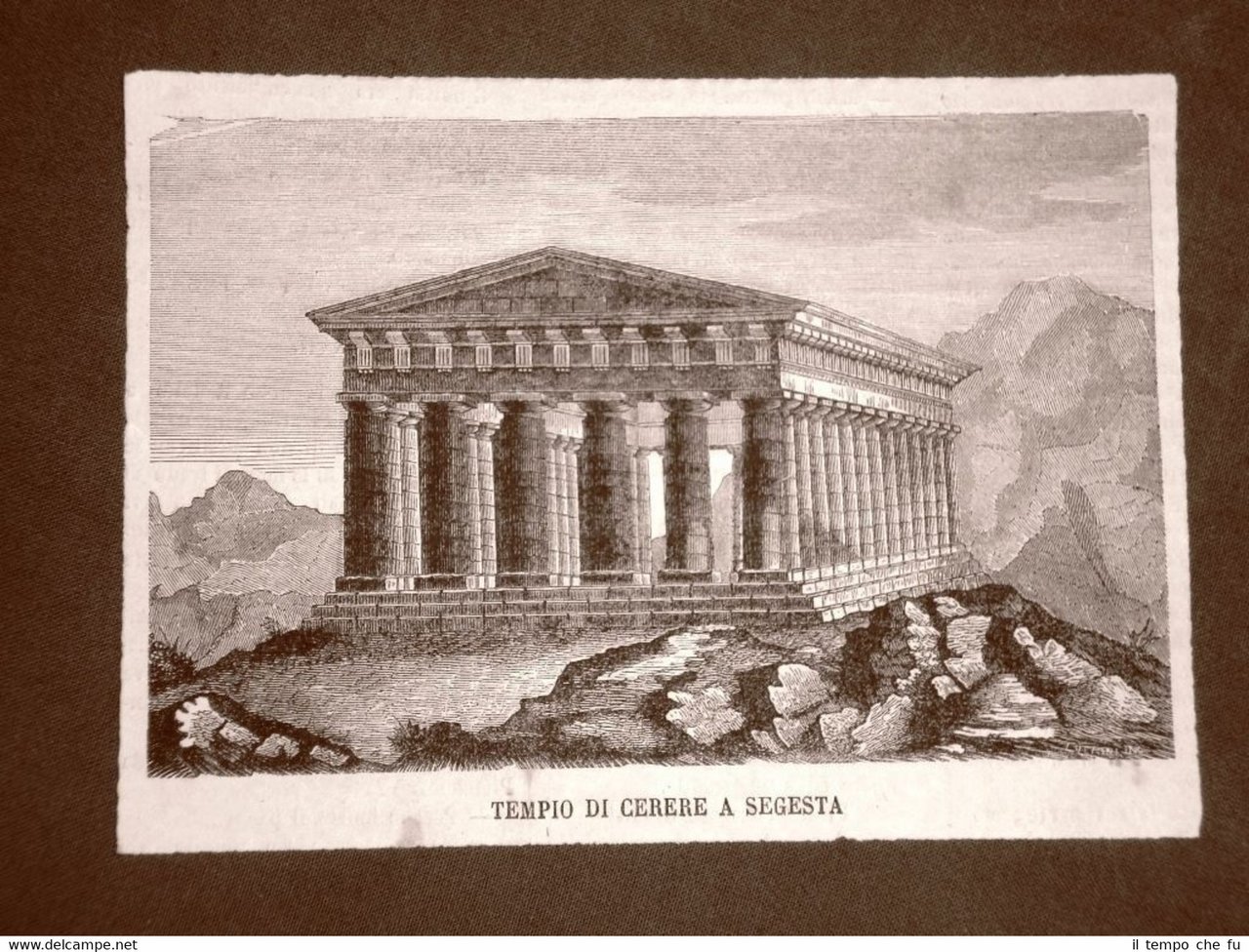 Segesta nel 1876 Il Tempio di Cerere Sicilia