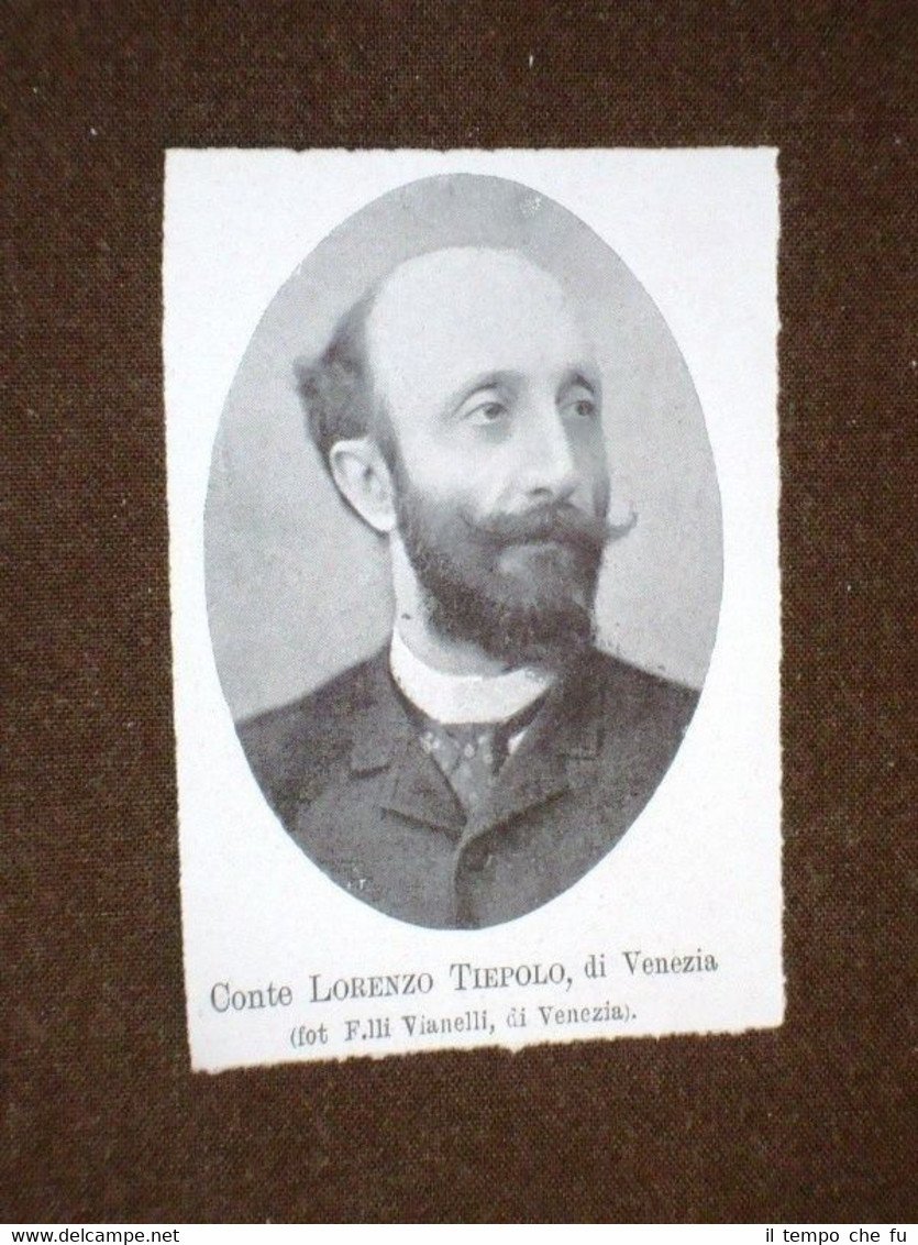 Senatore nel 1905 Conte Lorenzo Tiepolo di Venezia | Immagine principale