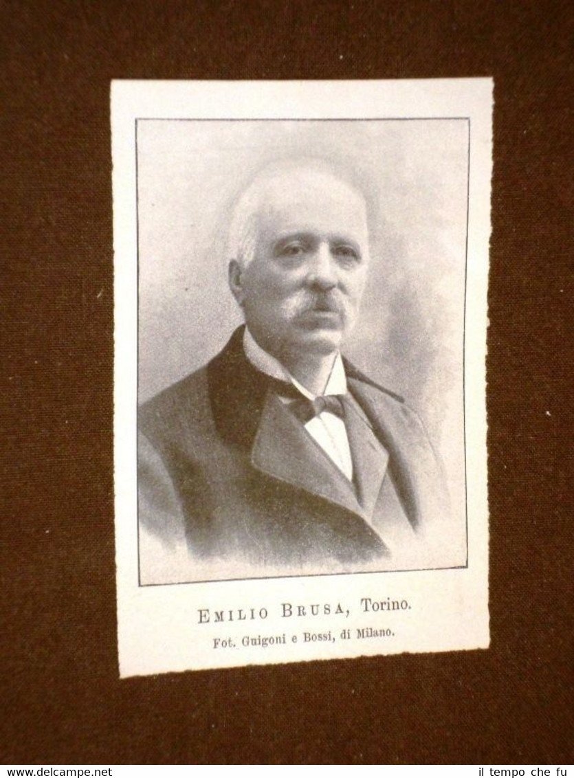 Senatore nel 1906 Emilio Brusa di Torino