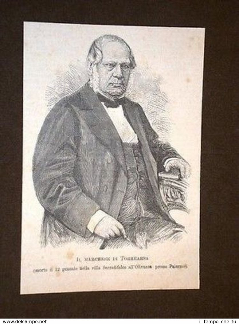 Senatore Vincenzo Fardella Marchese Torrearsa Trapani