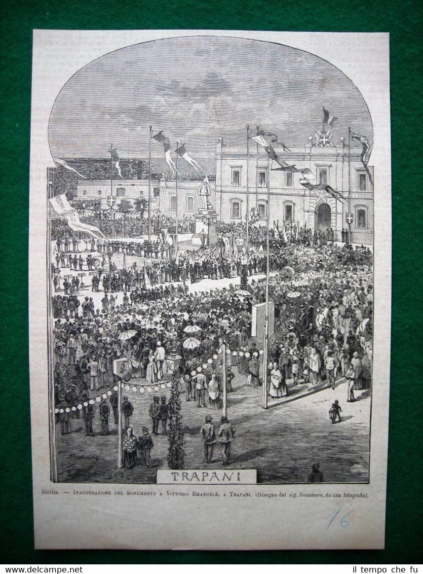 Sicilia, a Trapani nel 1882 - Inaugurazione del monumento a … | Immagine principale