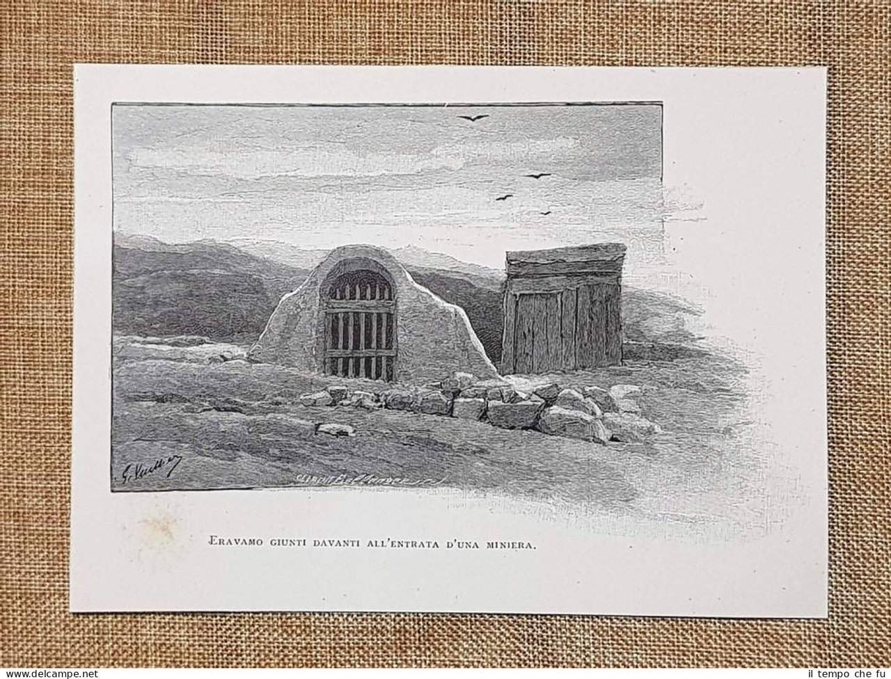 Sicilia nel 1897 Entrata di una miniera di Enna Castrogiovanni …