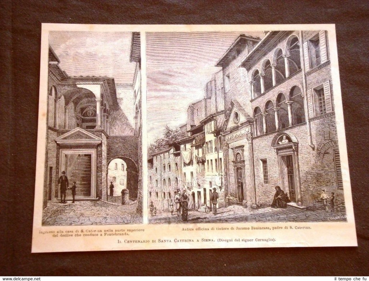 Siena nel 1880 Centenario di Santa caterina Casa della Santa …