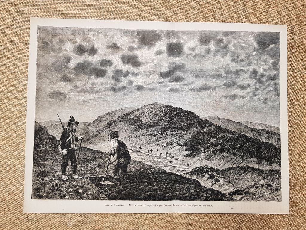 Sila di Calabria Il Monte nero nel 1881 Disegno di …