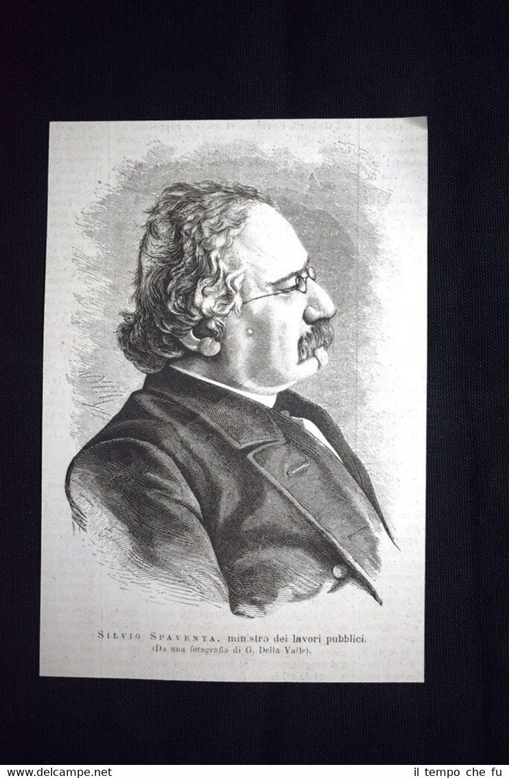 Silvio Spaventa, ministro dei lavori pubblici nel 1876