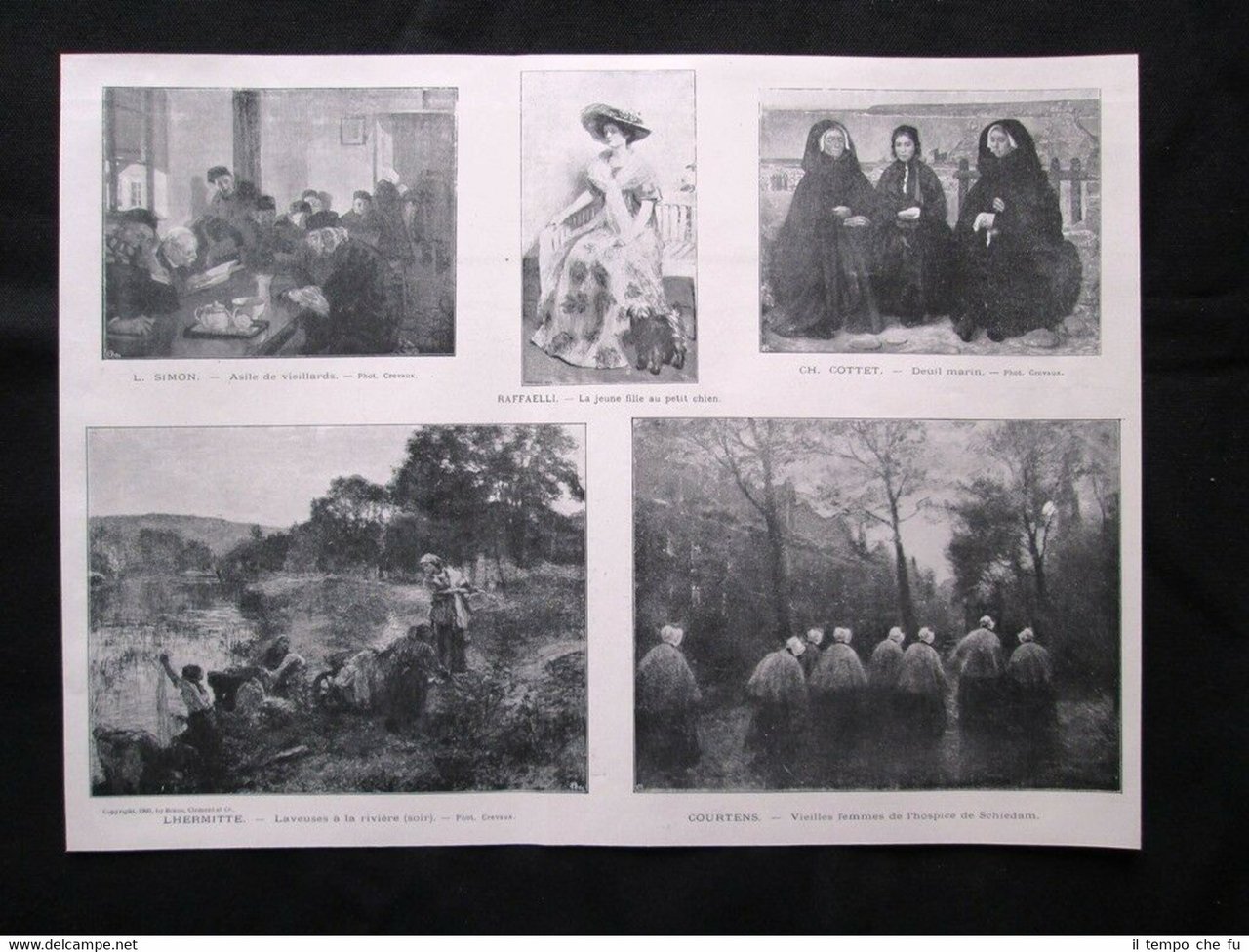 Simon, Raffaelli, Cottet, Lhermitte + Truchet, Bellan Stampa del 1903