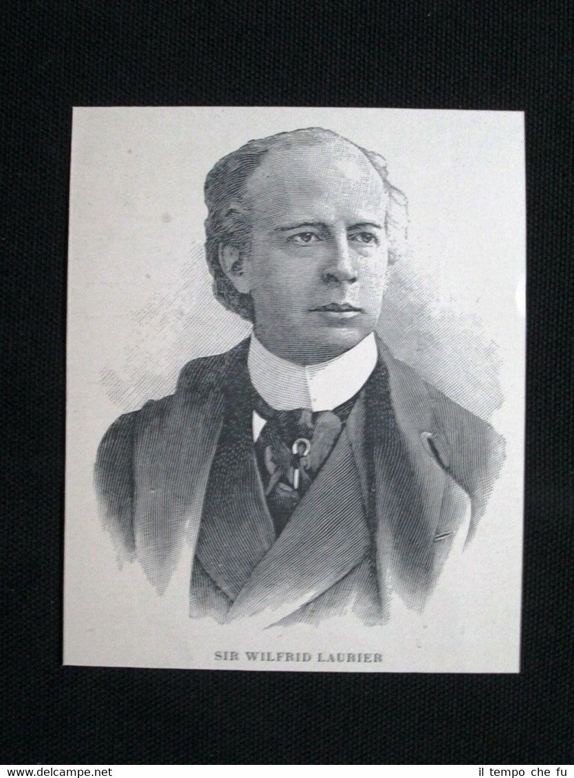 Sir Wilfrid Laurier, politico canadese, nel 1902 Stampa del 1902 | Immagine principale