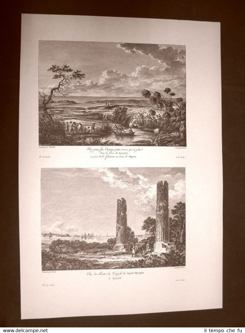Siracusa Papiri Anapus e Tempio di Zeus Sicilia Voyage Pittoresque …