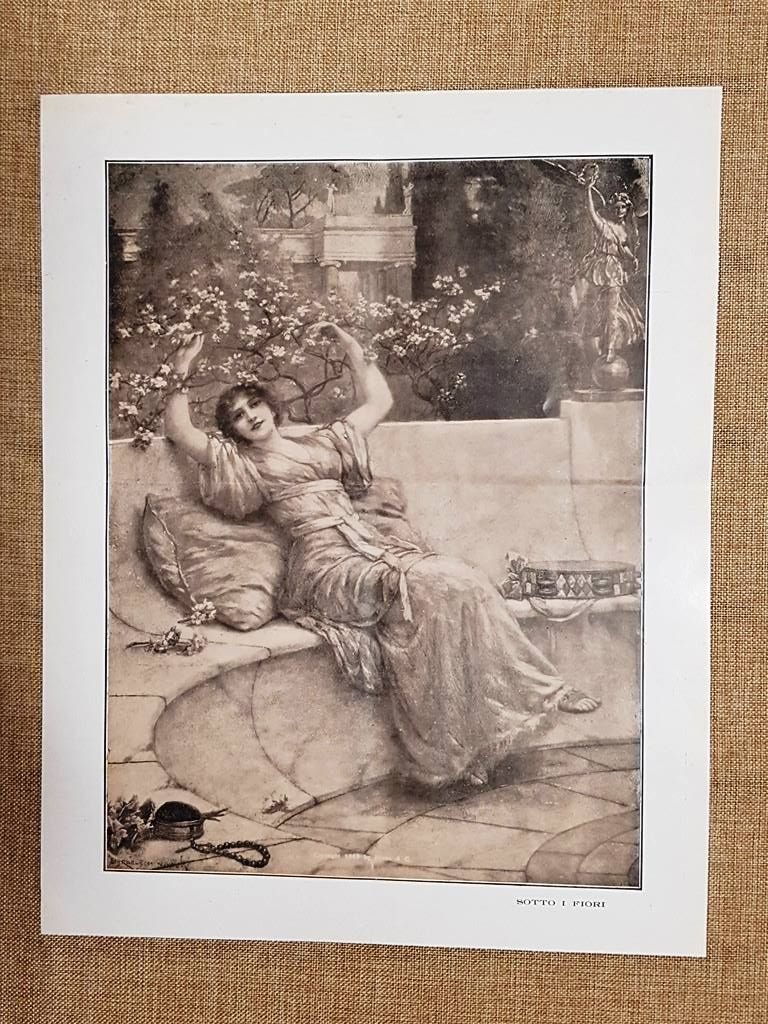 Sotto i fiori Quadro di Autore ignoto e da identificare …