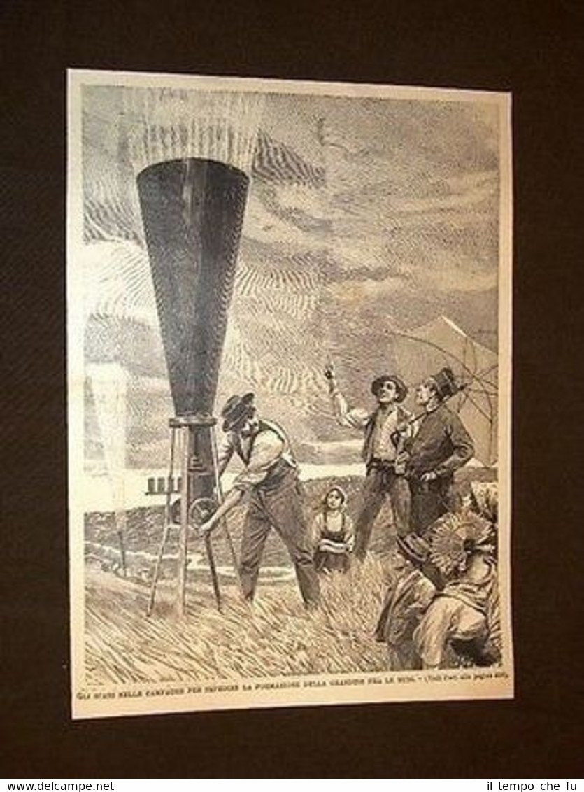 Spari nelle campagne per evitare la grandine Invenzione