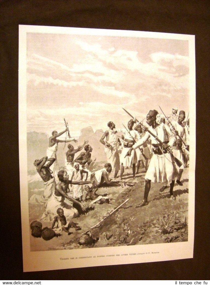 Spedizione d'Italia in Etiopia nel 1899 Tigrini al confine per … | Immagine principale