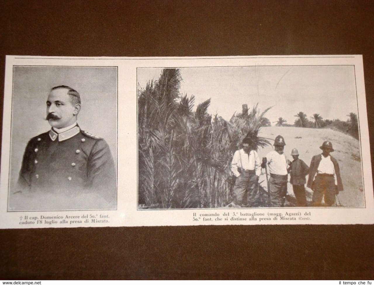 Spedizione d'Italia in Libia Misurata o Misrata Cap.Domenico Arcere Magg.Agazzi | Immagine principale