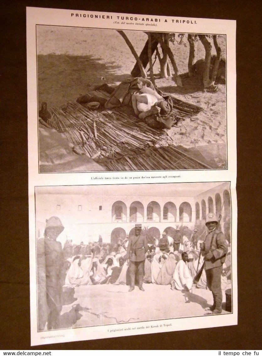 Spedizione d'Italia in Libia Tripolitania 1911 Tripoli Prigionieri Turco - …