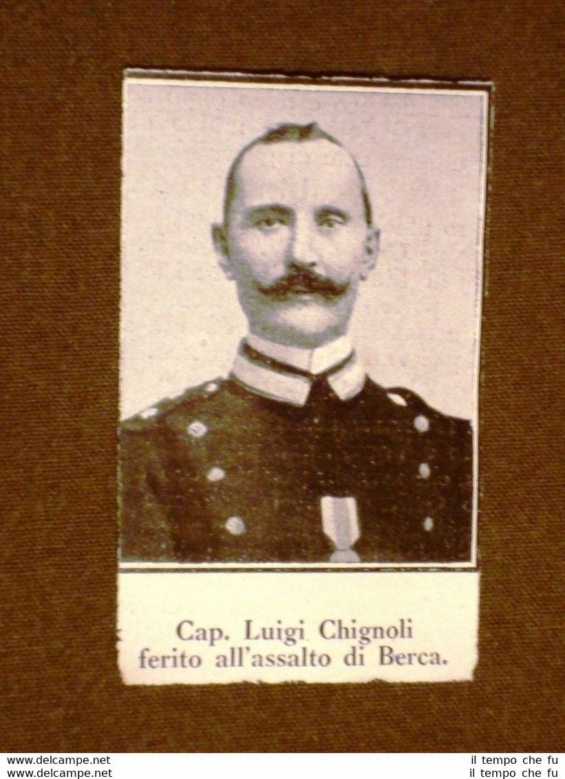 Spedizione Italia Tripolitania Libia nel 1911 Caduto Capitano Luigi Chignoli