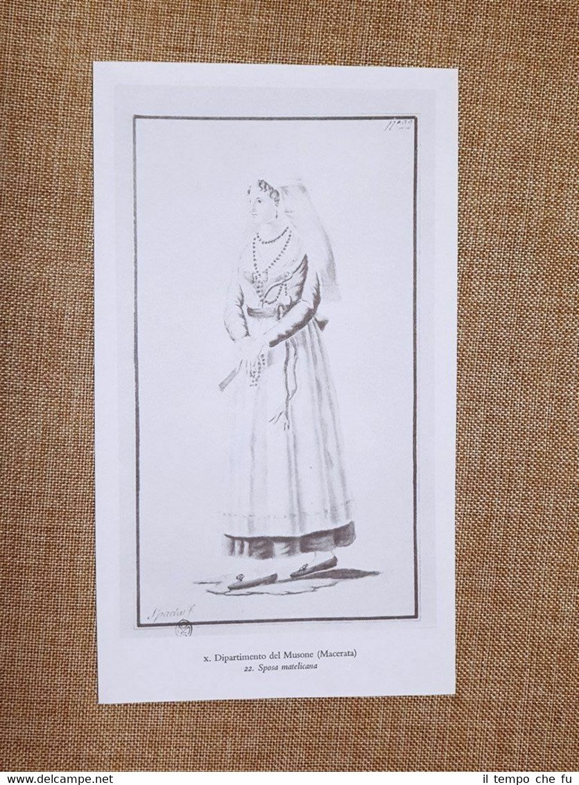 Sposa e Vergaro matelicano Dip. Musone Macerata Regno Italico d'Italia …