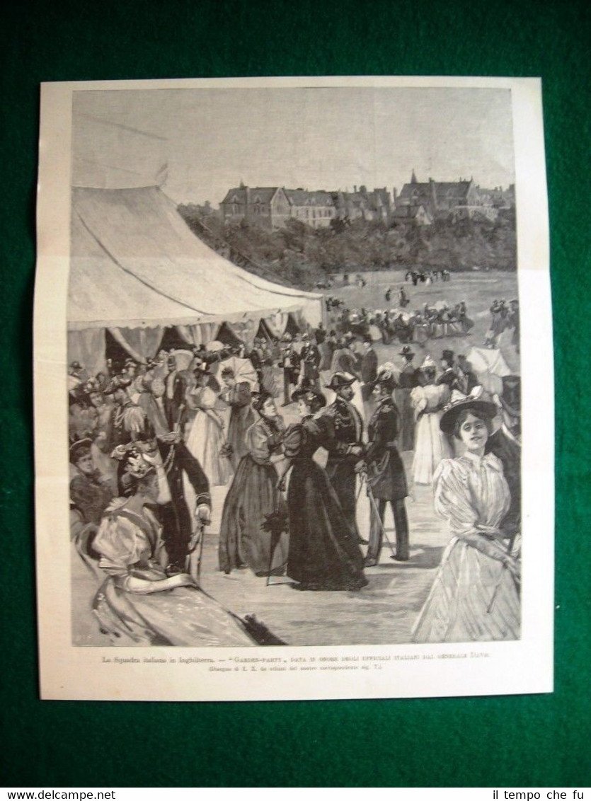 Squadra italiana in Inghilterra 1895 - Garden-party