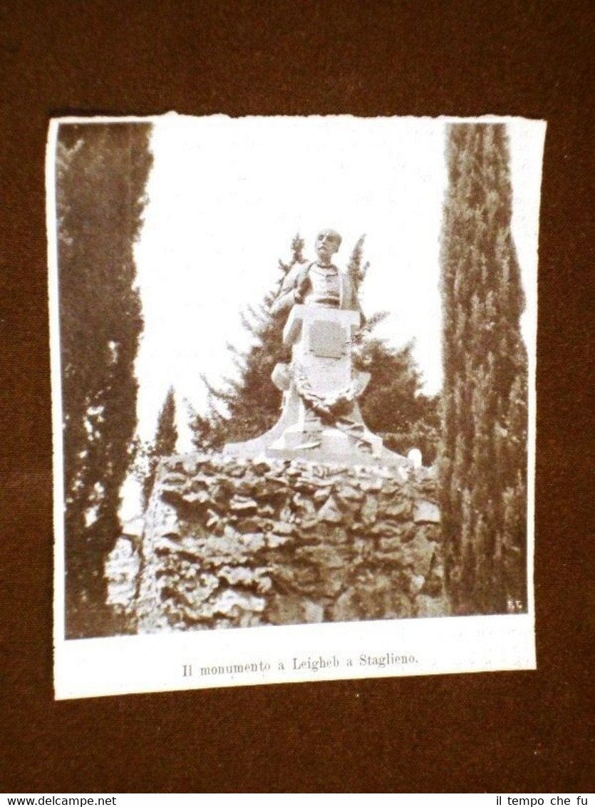 Staglieno nel 1906 Il monumento a Leigheb Genova Liguria | Immagine principale