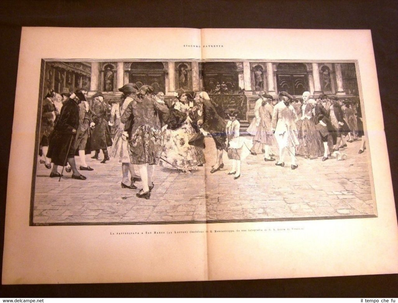 Stampa enorme La passeggiata a San Marco al Liston Quadro …