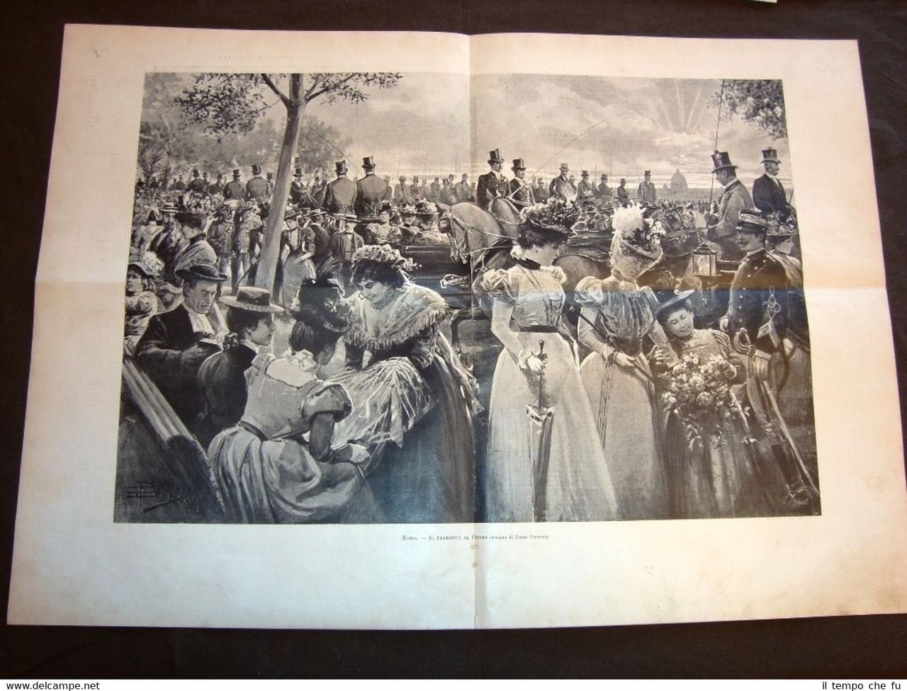 Stampa enorme Moda e costume a Roma nel 1898 Il …